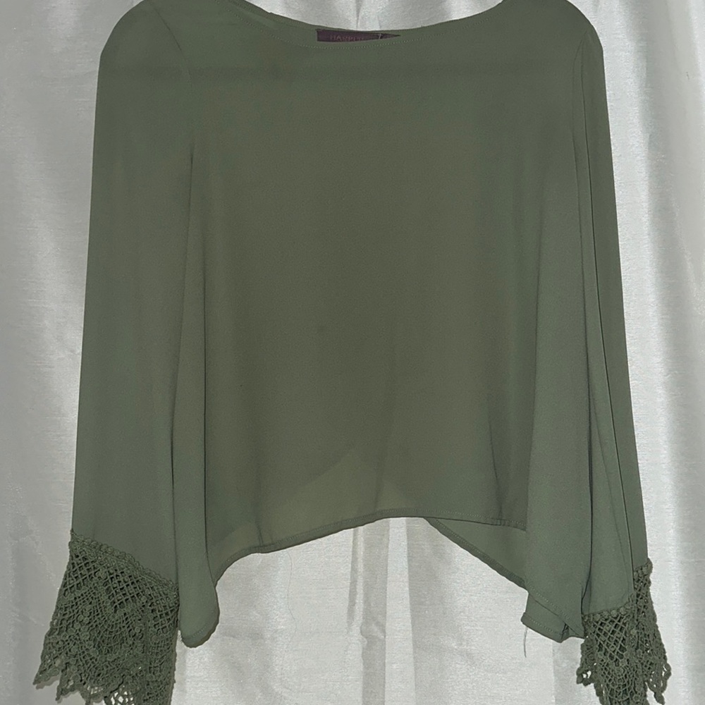 Flowy Long Sleeve Crop Top